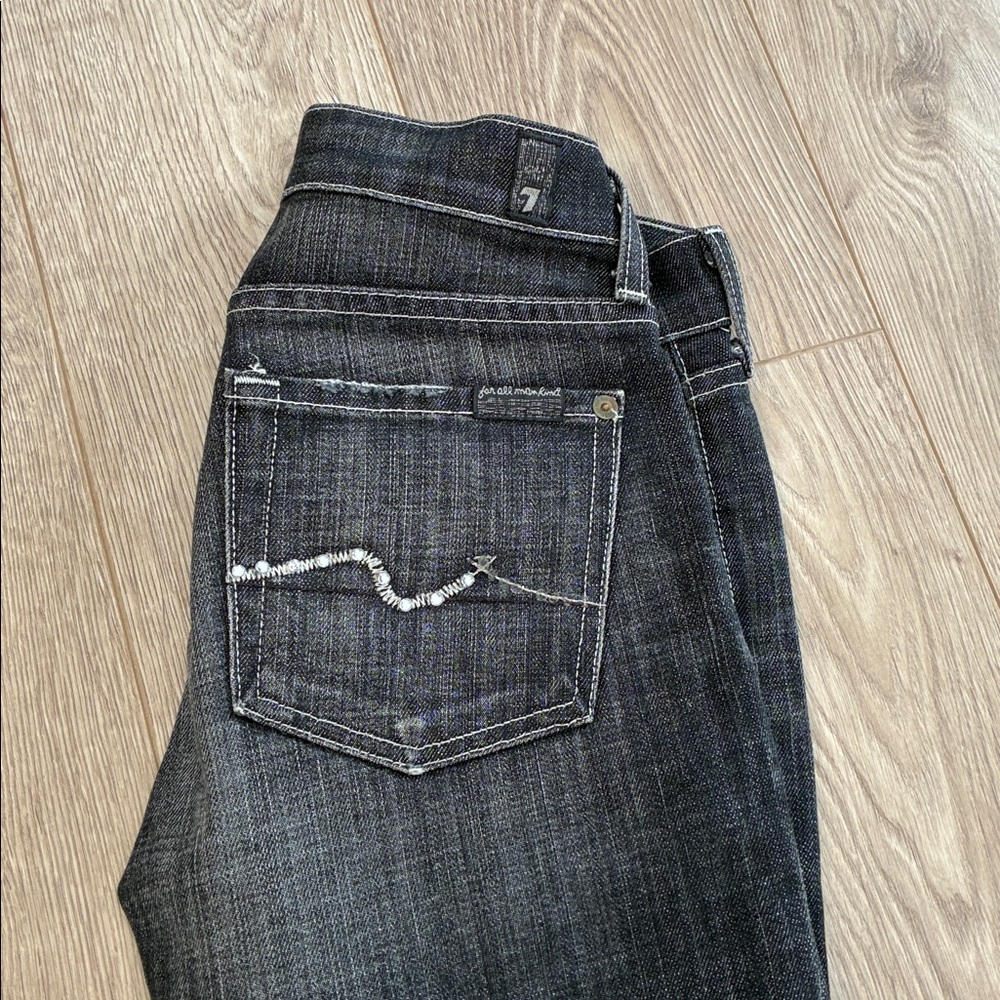 7 For All Mankind Black Jeans